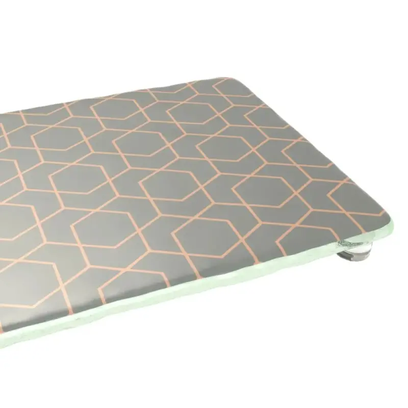 My Glass Studio Footed Board, Grey - Set of 3 - 50.0 x 18.0 x 2 cm