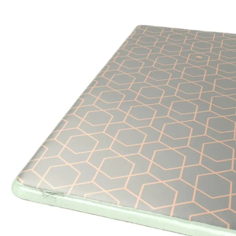 My Glass Studio Footed Board, Grey - Set of 8 - 27.2 x 27.2 x 2.2 cm