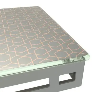 My Glass Studio Serving Platter, Grey - 27.0 x 27.0 x 6 cm