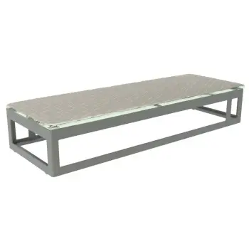 My Glass Studio Serving Platter, Grey - 50.0 x 18.0 x 9 cm