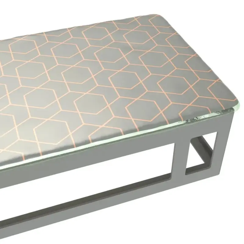 My Glass Studio Serving Platter, Grey - 50.0 x 18.0 x 9 cm