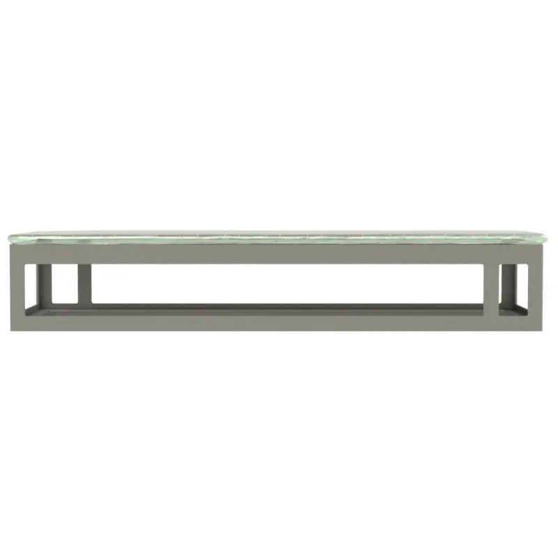My Glass Studio Serving Platter, Grey - 50.0 x 18.0 x 9 cm
