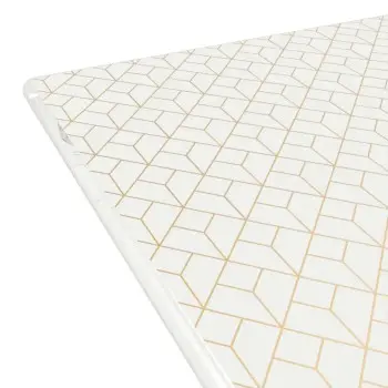 My Glass Studio Footed Board, White - Set of 6 - 22.0 x 22.0 x 2.0 cm