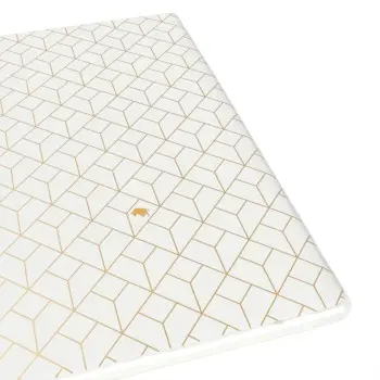 My Glass Studio Footed Board, White - Set of 8 - 27.2 x 27.2 x 2.2 cm