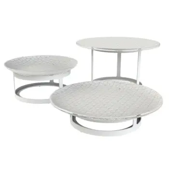My Glass Studio Tiered Serving Platter, White - 63.0 x 60.0 x 19 cm
