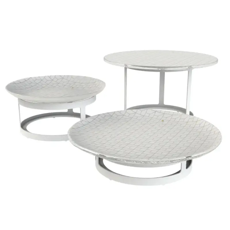 My Glass Studio Tiered Serving Platter, White - 63.0 x 60.0 x 19 cm