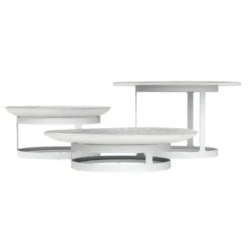 My Glass Studio Tiered Serving Platter, White - 63.0 x 60.0 x 19 cm