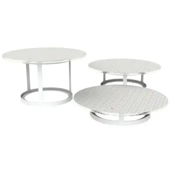 My Glass Studio Tiered Platter, White - Dia: 19 cm, H: 18 cm