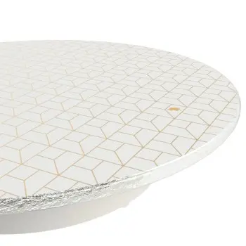 My Glass Studio Tiered Platter, White - Dia: 19 cm, H: 18 cm
