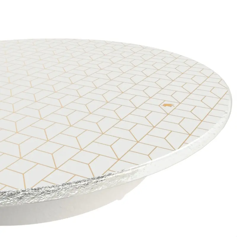 My Glass Studio Tiered Platter, White - Dia: 19 cm, H: 18 cm