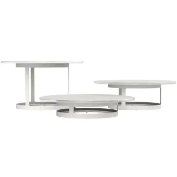My Glass Studio Tiered Platter, White - Dia: 19 cm, H: 18 cm