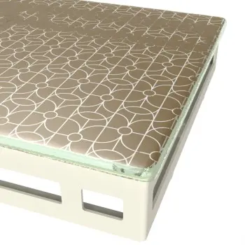 My Glass Studio Tiered Serving Platter, Natural - 27.0 x 27.0 x 6 cm