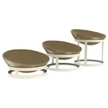 My Glass Studio Serving Bowl & Stand, Natural - 80.0 x 25.0 x 25.0 cm