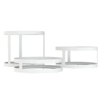 My Glass Studio Food Display Risers, White - Dia: 21 cm, H: 18 cm
