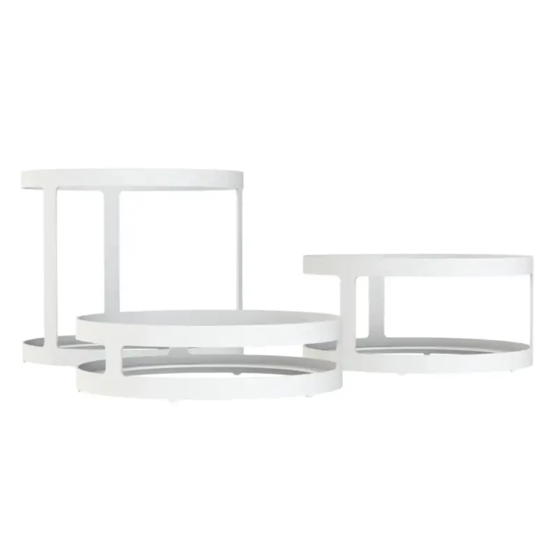 My Glass Studio Food Display Risers, White - Dia: 21 cm, H: 18 cm