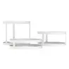 My Glass Studio Food Display Risers, White - Dia: 21 cm, H: 18 cm