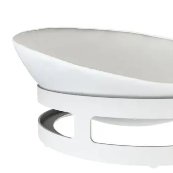My Glass Studio Serving Bowl & Stand, White - 80.0 x 25.0 x 25.0 cm