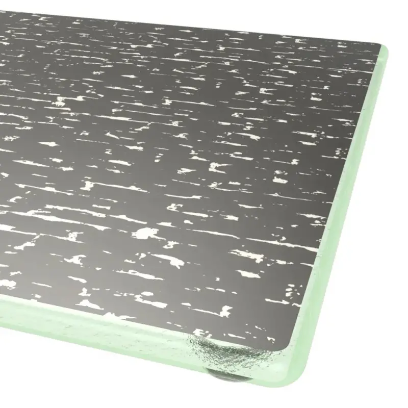 My Glass Studio Footed Board, Grey - Set of 6 - 22.0 x 22.0 x 2.0 cm