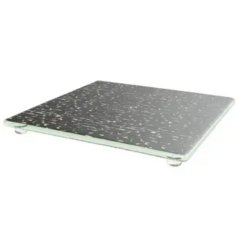 My Glass Studio Serving Platter, Grey - Set of 8 - 27.2 x 27.2 x 2.2 cm