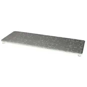 My Glass Studio Footed Board, Grey - Set of 3 - 50.0 x 18.0 x 2 cm