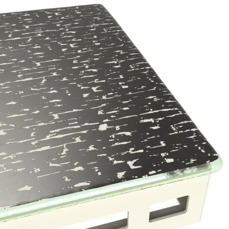 My Glass Studio Tiered Platter, Grey - 27.0 x 27.0 x 6 cm