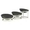 My Glass Studio Serving Bowl & Stand, Grey - 80.0 x 25.0 x 25.0 cm