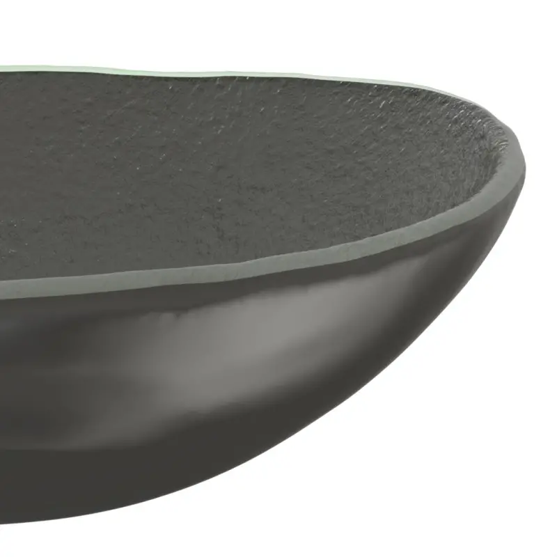 My Glass Studio Serving Bowl, Grey - Set of 6 - Dia: 25 cm, H: 8 cm