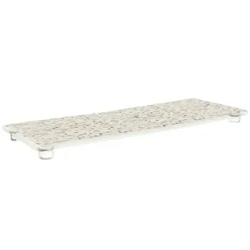 My Glass Studio Serving Platter, Cream - Set of 3 - 35.5 x 13.0 x 2 cm