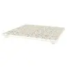 My Glass Studio Footed Board, Cream - Set of 8 - 27.2 x 27.2 x 2.2 cm