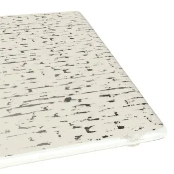 My Glass Studio Footed Board, Cream - Set of 8 - 27.2 x 27.2 x 2.2 cm