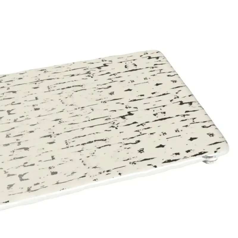 My Glass Studio Footed Board, Cream - Set of 3 - 50.0 x 18.0 x 2 cm