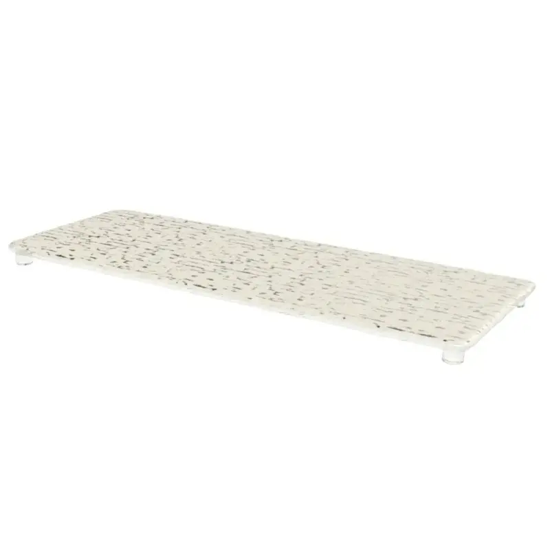 My Glass Studio Footed Board, Cream - Set of 3 - 50.0 x 18.0 x 2 cm