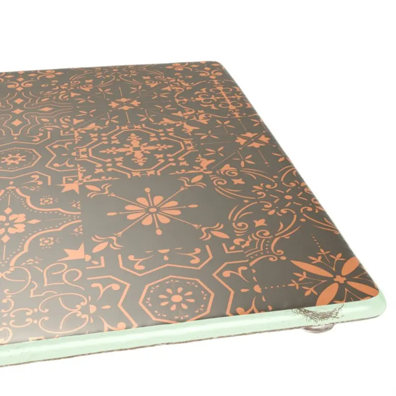 My Glass Studio Serving Platter, Silver - Set of 8 - 27.2 x 27.2 x 2.2 cm