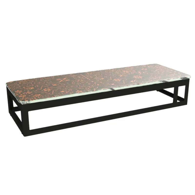 My Glass Studio Serving Platter, Silver - 50.0 x 18.0 x 9 cm
