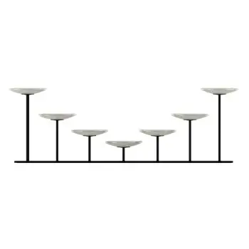 My Glass Studio Food Display Stand, Cream - Set of 2 - 91.3 x 12.0 x 28.6 cm