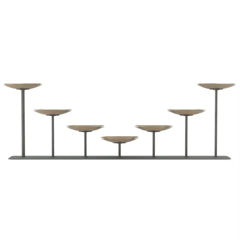 My Glass Studio Food Display Stand, Beige - Set of 2 - 91.3 x 12.0 x 28.6 cm