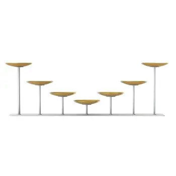 My Glass Studio Food Display Stand, Gold - Set of 2 - 91.3 x 12.0 x 28.6 cm