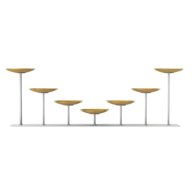 My Glass Studio Food Display Stand, Gold - Set of 2 - 91.3 x 12.0 x 28.6 cm
