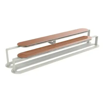 My Glass Studio Tiered Platter, Copper - Set of 2 - 51.3 x 11.6 x 7 cm