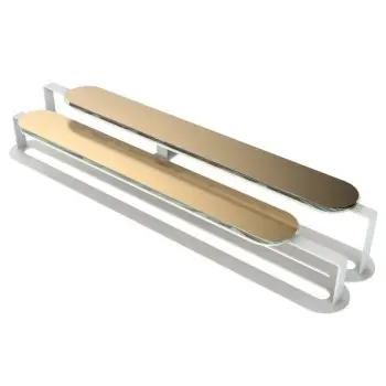 My Glass Studio Tiered Platter, Gold - Set of 2 - 51.3 x 11.6 x 7 cm