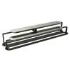 My Glass Studio Tiered Platter, Silver - Set of 2 - 51.3 x 11.6 x 7 cm