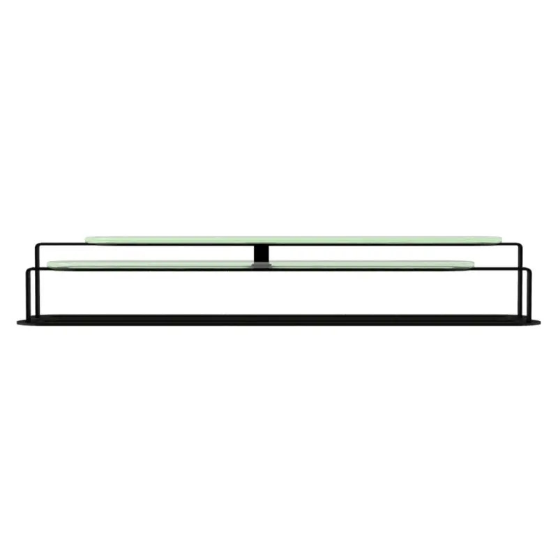 My Glass Studio Tiered Platter, Silver - Set of 2 - 51.3 x 11.6 x 7 cm