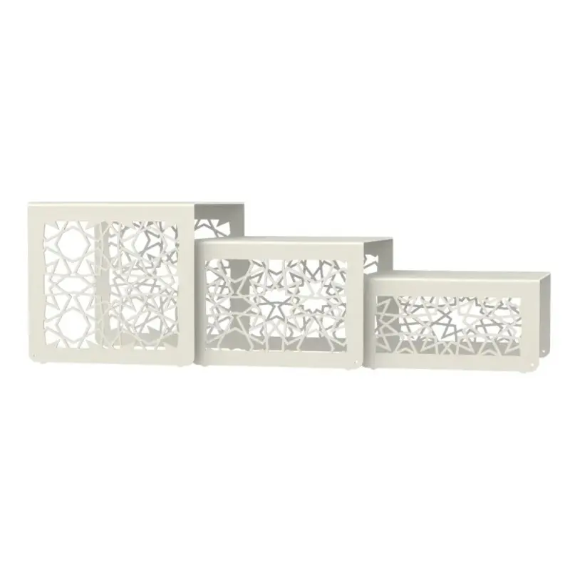 My Glass Studio Stars, Food Display Risers, White - Set of 2 - 57.0 x 22.0 x 18 cm
