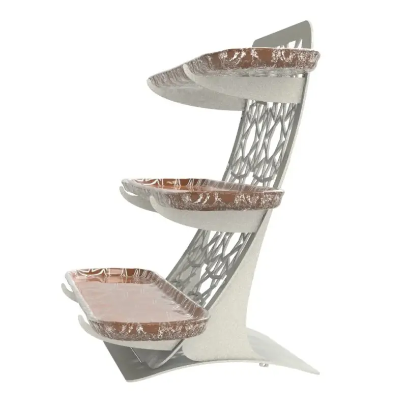 My Glass Studio Stars, Tiered Platter, Copper - Set of 2 - 53.0 x 30.0 x 40 cm
