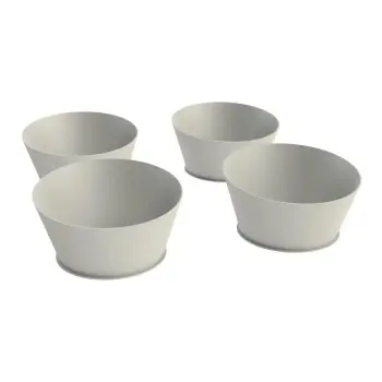 My Glass Studio Food Display Risers, Grey - Set of 2 - Dia: 64.0, H: 9 cm