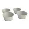 My Glass Studio Food Display Risers, Grey - Set of 2 - Dia: 64.0, H: 9 cm