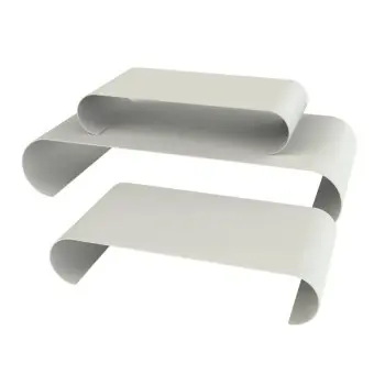 My Glass Studio Food Display Risers, Grey - Set of 2 - 75.0 x 59.0 x 25.0 cm
