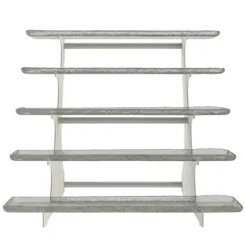 My Glass Studio Tiered Serving Platter, Grey - Set of 2 - 64.0 x 61.5 x 55 cm