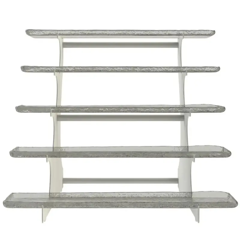 My Glass Studio Tiered Serving Platter, Grey - Set of 2 - 64.0 x 61.5 x 55 cm