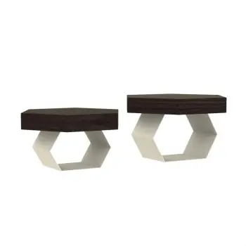 My Glass Studio Food Display Risers, Grey - Set of 2 - 55.0 x 26.0 x 17 cm